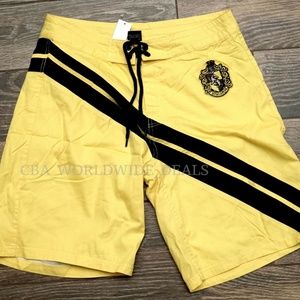 Universal Studios Harry Potter Hufflepuff Board Shorts XXL